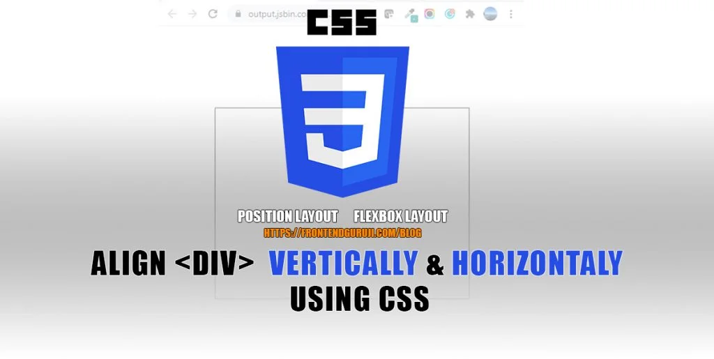 How to align div horizontally and vertically center using CSS